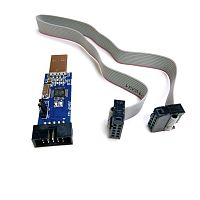 Программатор USBASP  V2.0 на ATMEGA8 (кабель ISP-10PIN)для вн/сх. программир м/к AVR ATTiny, Atmega ,S51 и др.  19455/1 Подкл.к USB; вес: 24гр