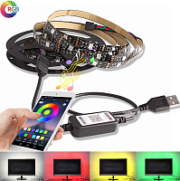 Подсветка Огонек OG-LDL06  RGB 1м с  Bluetooth
