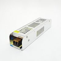 Блок питания для св/д техники, 12V, 8.3A, 100W, разъем под болт, Strait (узкий), 187x47x37мм, IP22, вх: AC 110-240V, вх. разъем: разъем под болт, мета