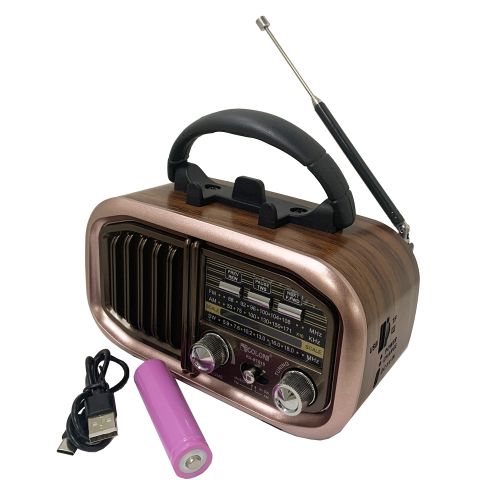 Радиоприемник аналоговый GOLON RX-618BT "Ретро стиль" с BLUETOOTH; Диапаз.частот: FM 88 - 108 MHz, AM 53 - 171 MHz, SW 5.9-18.0 MHz  вых.мощн: 5W; пит фото 3