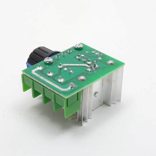 РЕГУЛЯТОР МОЩНОСТИ AC ФАЗОВЫЙ до 2000W 220V, 10A (встроенный /выносной резистор) Применяется для регулировки мощности ламп накал., паяльников, тэнов,  фото 4
