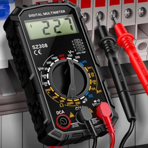 Мультиметр   SZ308 ANENG компактный 1999 отсчетов Udc=200mV-1000V/Uac=0mV-750V/ Idc=20mA-10A/ R=200Ω-200KΩ/ звук. прозвонка/диод.тест/пит:1х6F22 (в ко фото 2