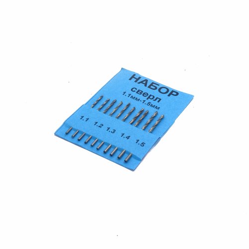 Набор сверл 1.1-1.5mm 10шт