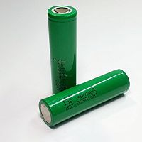 АККУМУЛЯТОР  18650 3,7V 2500mAh (20A)  Li-ION  INR18650-25R (18х65мм; без платы защиты)  SAMSUNG  Высокотоковый, (2500-2700mAh, измерено на Lii-500