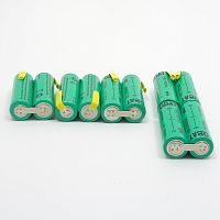 Ремкоплект аккумулятора для пылесоса Electrolux (NiMH 10*1.2V 1300mAh AA QBAT INDUSTRIAL+выводы под пайку) 