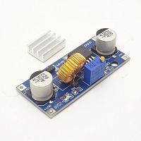 Понижающий DC-DC 4,0...38V >> 1,2...36V (регулир); max 5A (свыше 3,5А+радиатор в комплекте); вых: до 75W на XL4015 Преобразователь напряжения; КПД до 