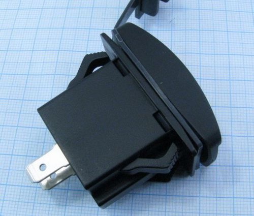 АДАПТЕР USB х 2 (2A max) для зарядки в Авто;монтаж в панель, прямоугольный, врезной, ВШГ- 35х 20 х30 мм, с защёлками, подсветка синяя Uпит:12-24v D фото 2 АДАПТЕР USB х 2 (2A max) для зарядки в Авто;монтаж в панель, прямоугольный, врезной, ВШГ- 35х 20 х30 мм, с защёлками, подсветка синяя Uпит:12-24v D фото 2