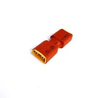 Переходник  XT60-M (папа) на XT60-M (папа) в термоусадке; гнездовая часть, контакты -штекер (MALE) AMASS; Разм:41х16,5х8,8мм; Вес:7,8гр   (1*male-1*ma