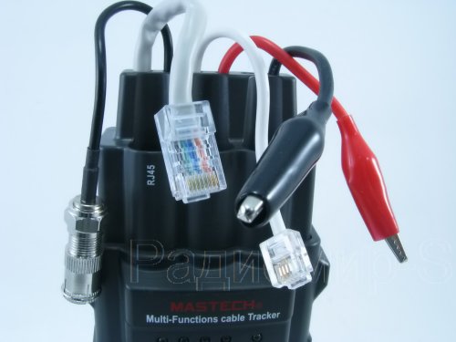 Кабельный ТЕСТЕР- трассоискатель MS6813T MASTECH  Тест каб:UTP/STP(RJ45);телеф.(RJ11);коакс.(BNC); двухпровод.каб.(выявл.разрыв.,корот.замык,пров-ка ц фото 2