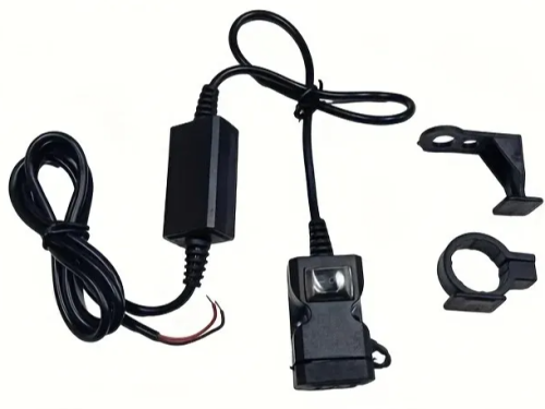 АДАПТЕР USB х 2 (2.1A max) для зарядки в Авто, мотоцикле; с выключателем, монтаж на корпус (руль) фото 2 АДАПТЕР USB х 2 (2.1A max) для зарядки в Авто, мотоцикле; с выключателем, монтаж на корпус (руль) фото 2