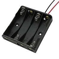 КЕЙС ДЛЯ 4 БАТАРЕЕК  AAA черный BH441(-1A)(=BH625)