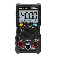 Мультиметр ZOTEK ZT-C2 (Портативный) c термопарой, разрешение:4000 отсчетов Udc=0.01mv-600v/Uac=0.01mv-600v/ Idc(ac)= 0,01mA-10A/R=0,1Om-40MOm/t: -20.