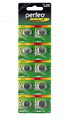 БАТАРЕЙКА  G13(LR44) <PERFEO> (AG13/357/A76/1154) 1,5V Alkaline <Дисковая> ( 11,6х5,4мм )   BL-10