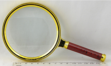 Лупа ручная 4X (d=100мм) круглая  метал. оправа с пластм. ручкой  Magnifier           