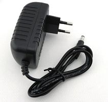 Блок питания импульсный, 12V,  1.0A, 12W, штекер: 5,5 х 2,1мм, В розетку, вх: AC 100-240V, вх. разъем: В розетку 12V/12W
