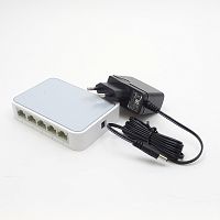 Коммутатор TP-LINK TL-SF1005D 5 портов(RJ45) 10-100Base-TX; поддержка авто-MDI / MDIX; контроль потока IEEE 802.3 ; пропускная способность-1 Гбит/с; п