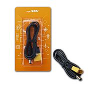 КАБЕЛЬ XT60-M - DC5.5 х 2.5мм (штекер); 0,45м; Круглый; d=4,0мм; цвет: черный; для паяльника TS100; XT60 to DC5525