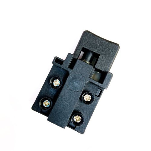 Пусковая кнопка Для электроинструмента, 4pin без фиксации, AC 220/250V 8.0A, под винт, 29x16x33мм, толкатель: черный, корпус: черный (FA3-10/2F (№116)