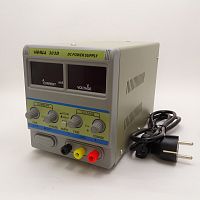 Блок питания лабораторный трансформаторный, 0-30V, 0-3A, 90W, 280x126x150мм, вх: AC 220-250V, с кабелем YIHUA 303D