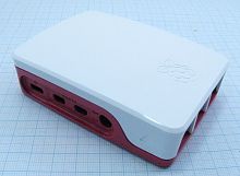 КОРПУС для Raspberry pi 4B  АБС- пластик  Цвет: бело-красный; корпус из двух частей. Есть доступ для портов:micro HDMI;аудио/видео; USB и EthernetUSB-