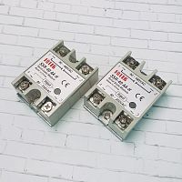 Твердотельное реле (SSR) однофазное, SSR-40АA-H,   40A, 90-480V AC, управл. сигнал: 80-250V AC