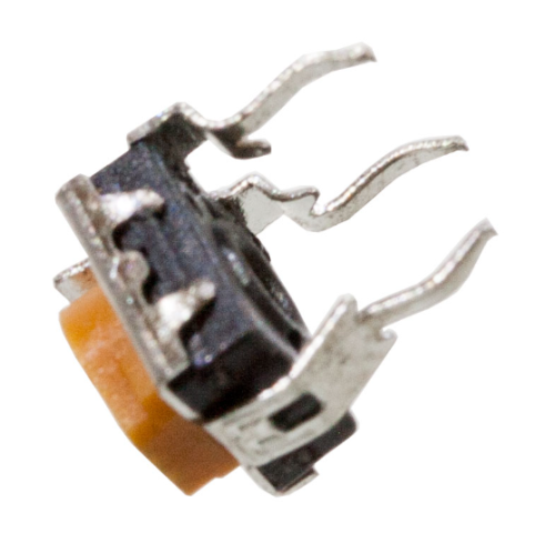 РЕЗИСТОР подстроечный  WH06-2C-101 100 Om 3pin 0,1W DC50V, -+20% шлиц под отвертку сверху (вертик. монтаж на печ. плату в отверстия) 7,5х7х4,5мм фото 3