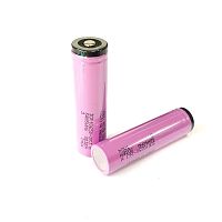 АККУМУЛЯТОР   18650  3,7V  2600mAh  Li-ION  ICR18650-26JM-PCM  18х68мм   SAMSUNG ; С платой защиты (высокий), ( 2690-2790mAh, измерено на Lii-500S )