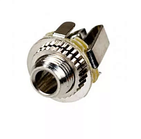 ГНЕЗДО 3.5 MM НА КОРПУС с гайкой СТЕРЕО МЕТАЛЛ (1-093)