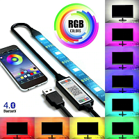 Подсветка Огонек OG-LDL07  RGB 2м с Bluetooth