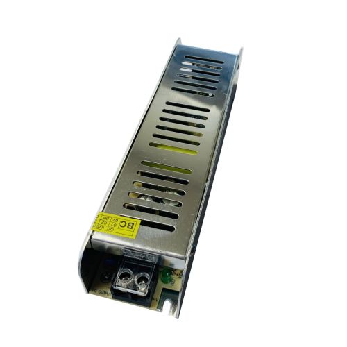 Блок питания для св/д техники, 12V, 12.5A, 150W, разъем под болт, Strait (узкий), 189x45x38мм, IP20, вх: AC 110/220V, вх. разъем: разъем под болт, мет фото 2