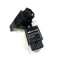 Реле э/м DC12V 30A 4pin, в панель/под клеммы, Контакты: 1гр. на замыкание (1А) (14VDC/30A) 28x24x30мм (HE LI SHUN HLS-4121) Сокет для установки: Клемм
