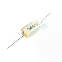 РЕЗИСТОР 5W        0.1 OM керамика SQP5 RX27-1 5% (Замена ПЭВ, С5-35, С5-37) (Размеры 22х9,5х9мм)