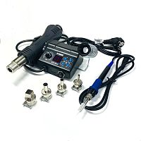ПАЯЛЬНАЯ СТАНЦИЯ ELEMENT 915 Mini ( ПАЯЛЬНИК+ФЕН- турбинный с держат.) P=750W; Быстр.разогрев.ТЕРМОФЕН:750W; t:100-480°C (+-15°C) ; 120л/мин; 