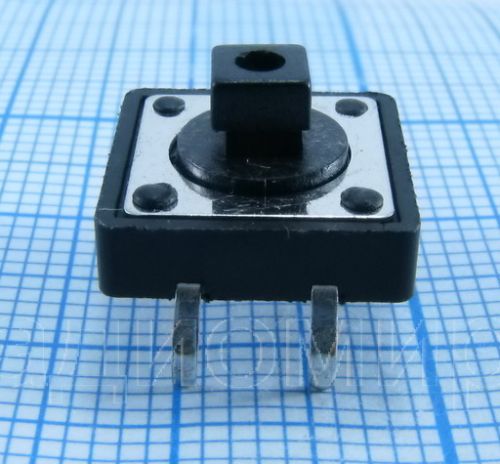 Микрокнопка квадратная тактовая, 4pin, 12x12x7мм, L=3мм (B3F-4055, KAN1210-0731B) фото 5