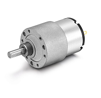 МОТОР с цилиндрическим редуктором DC=12V  I=120-350mA  JGB37-520 66 об/мин б/нагр / 49 об/мин с нагр (Удерживающий момент: 11 кг/см)  для проектов ARD