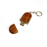 Flash drive USB 2.0  32GB "Деревянный стиль"  (USB накопитель); В деревянном корпусе, с магнитной защелкой, на брелке;  Скорость чтения: до 12Мб/с; Ск
