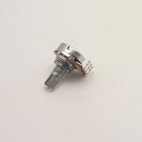 РЕЗИСТОР перем B25K (22K) моно (RV16AF-10-15K-B25K-3) (загн.выводы) линейная 0,125W 3pin вал d6x15мм, накатка (метал. втулка под гайку M7, длина