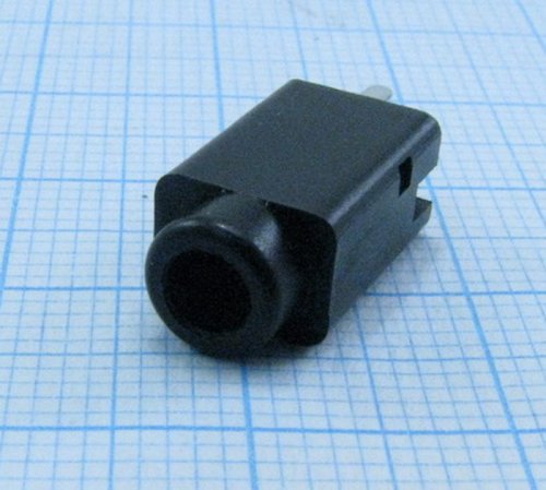 ГНЕЗДО 3.5 MM НА ПЛАТУ 3-PIN (PJ-359) (для наушников) вертикальная. установ. (без резьбы) 15х8х6 (пластик) (M-114-5303)