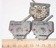Галетный переключатель рычажного типа на корпус, открытый, 10pin, групп: 1, 4 полож. (ПР4П2Н В)