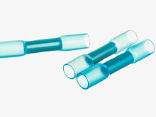 Втулка Стыковая клемма Изолированная 1,5-2,5mm2 Синяя термоусаживаемая 37мм (ГСИ-Т 2.5) (ГСИ-т 2.5/ГСИ-т 1,5-2,5/KY-2)