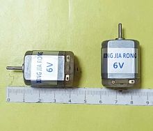 ДВИГАТЕЛЬ ЭЛЕКТРИЧЕСКИЙ   DC6,0V (39877) FC-130 (30 х 24 x 18мм, вал 2мм длина 10мм) жест. выводы