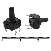 Микрокнопка квадратная тактовая, 4pin, 8x8x5мм, L=5мм (WS88125-250AH)