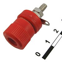 Гнездо приборное на корпус с гайкой Красное    70066