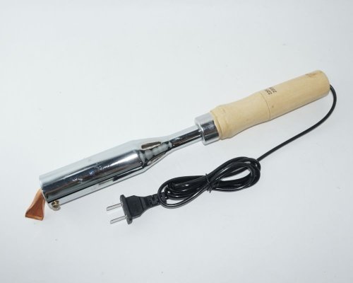ПАЯЛЬНИК 200W  220V  TLW-200; Вилка: КИТАЙ+ПЕРЕХОДНИК Ручка- дерево; нихромовый нагреват; медн.загнутое жало (в форме "лопатки", "клина"); скор.разогр фото 4