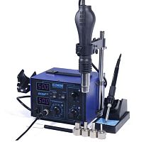 ПАЯЛЬНАЯ СТАНЦИЯ ELEMENT 852D++ ( ПАЯЛЬНИК+ФЕН- турбинный с держателем для фена)