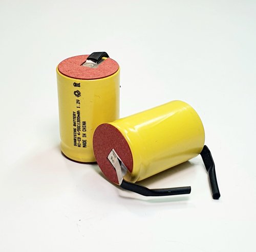 АККУМУЛЯТОР    1,2V   1300mAh (10С) 4/5SC Ni-Cd ( 23х34мм ) SUNRISING (технология) с лепестками (выводы под пайку)  РАСПРОДАЖА !!! 