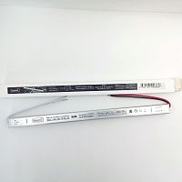 Блок питания для св/д техники, 24V, 2.5A, 60W, с проводами, мебельный (длинный), 310x18x18мм, IP22, вх: AC 110-240V, металл GENERAL GDLI-SS-60 510111