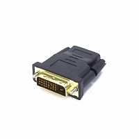 ПЕРЕХОДНИК DVI ШТЕКЕР 24PIN+1 НА HDMI (ГНЕЗДО) GOLD (HDMI F/DVI24+1M) HAP-006 (=HAP-009) 