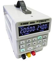 Блок питания лабораторный импульсный, 0-30V, 0-5A, 150W, 268x125x155мм, вх: AC 220V, с кабелем ELEMENT 3005D
