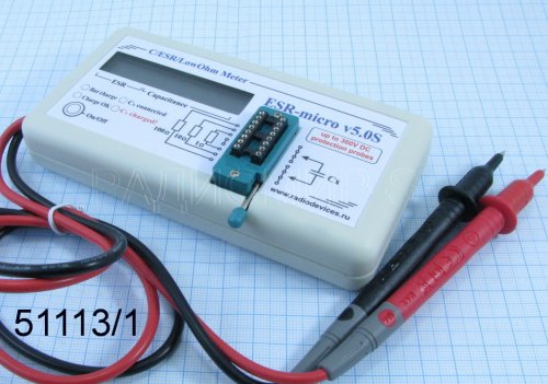 ESR-micro v.5.0S+ встроен.АКБ,заряд miniUSB